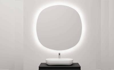 soikea valopeili, design valopeili, led peili, taustavalaistu peili